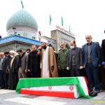 گزارش تصویری ازمراسم آخرین وداع منتخب مردم شریف شهرستان آستانه اشرفیه وبندرکیاشهر